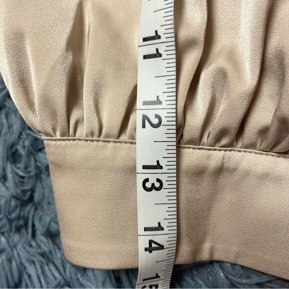 Revolve NBD Satin Imogen Top In Champaigne Size S - Picture 5 of 5